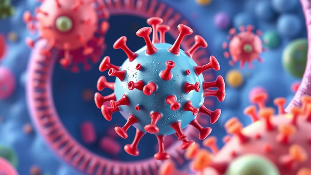 viral replication process occurs
