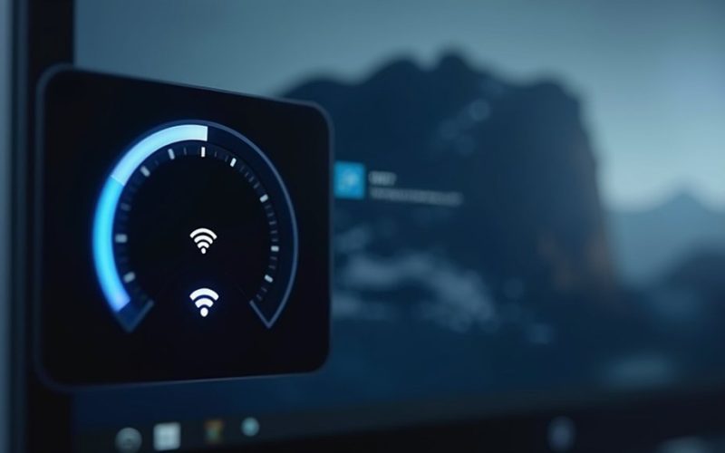 taskbar internet speed test